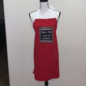 Ritz todays menu take it or leave it red apron